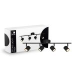 D'Lite Lampa sufitowa Trop Piaszczysty Czarny| Nadaje Się Do 4x GU10