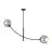 Emibig Lampa sufitowa Hunter Stal Czarny | Nadaje Się Do 2x E14 - Max 10W