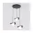 Emibig Lampa Wisząca Ritual Stal Czarny | Nadaje Się Do 3x G9 - Max 8W
