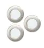 Opakowanie 3x Eglo Wpuszczany Spot Fueva 6 Plastikowy Satynowy Nikiel 11.1W 1350lm - 827-840-865 CCT