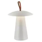 Nordlux Lampa Stołowa Ara Akumulator Aluminium Valkoinen 2W 240lm - 830 Ciepła Biel | Ściemnianie Touch