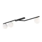 Emibig Lampa sufitowa Naton Stal Czarny | Nadaje Się Do 3x E14 - Max 10W